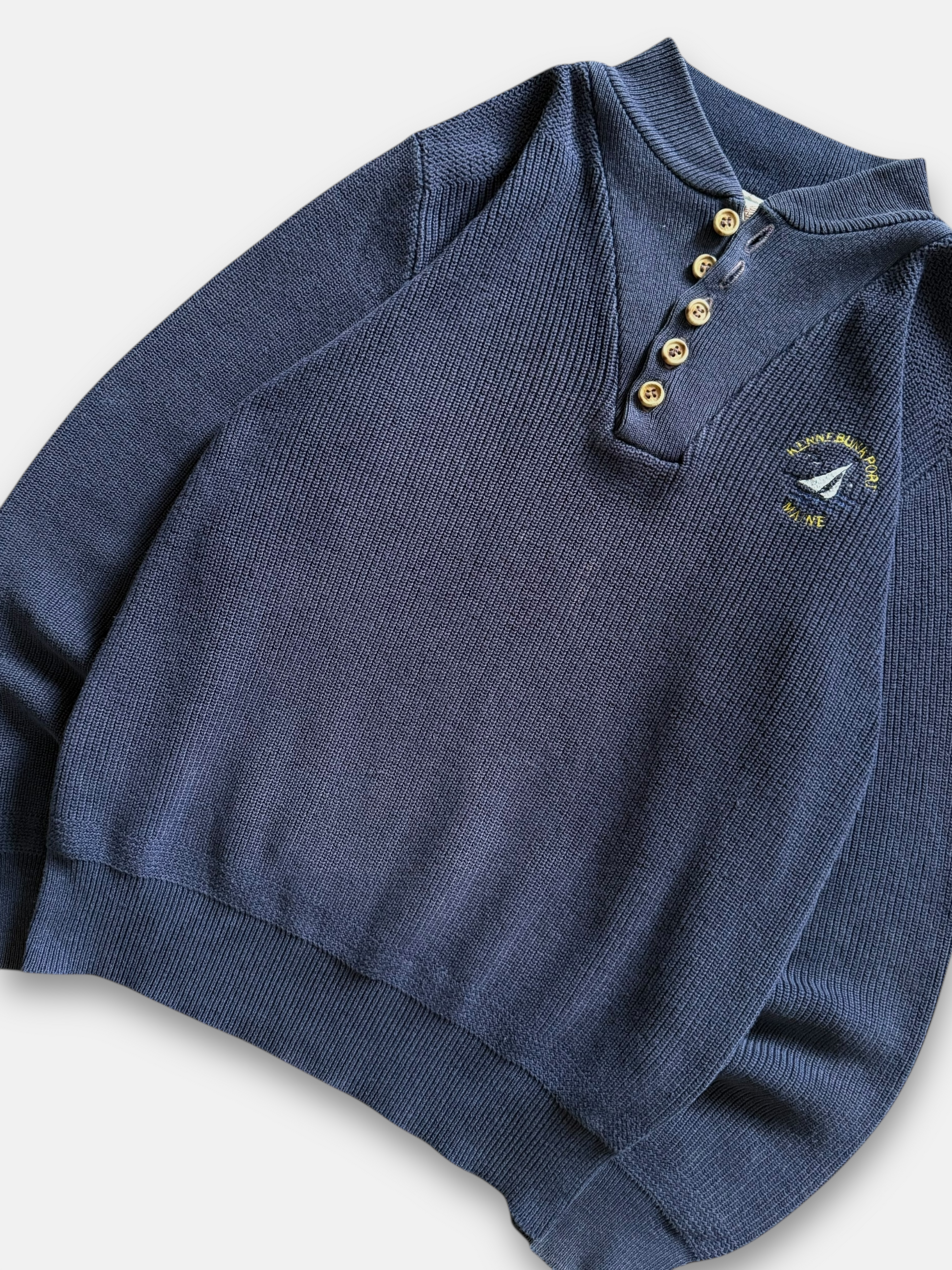 90s Maine Henley Sweater (M)