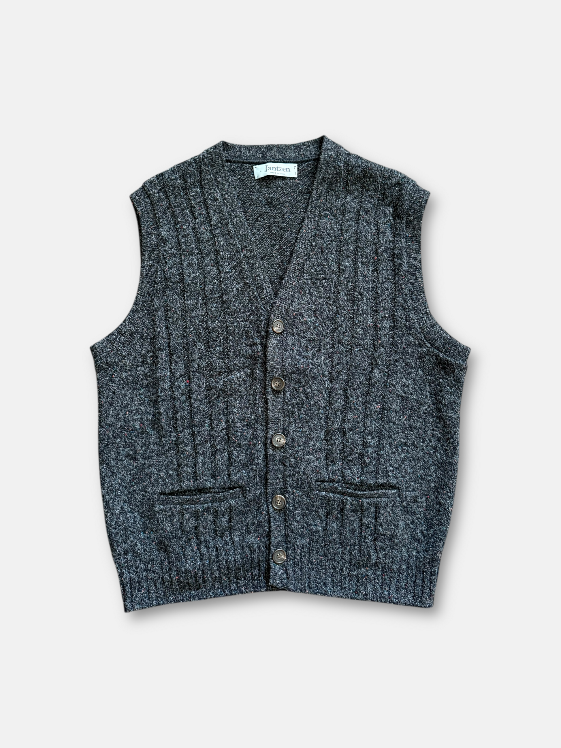 90s Jantzen Tweed Wool Vest (L)