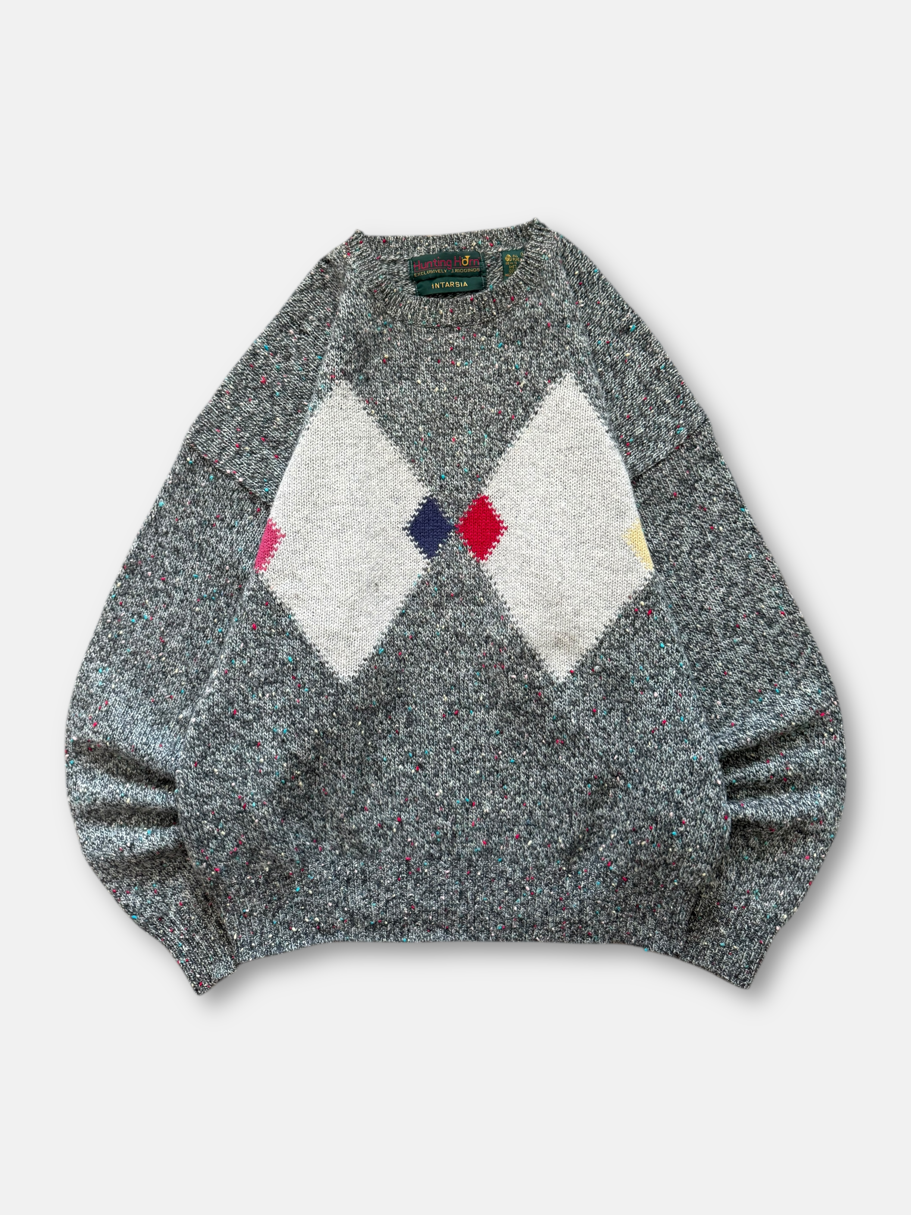 90s Hunting Horn Wool Sweater (L)