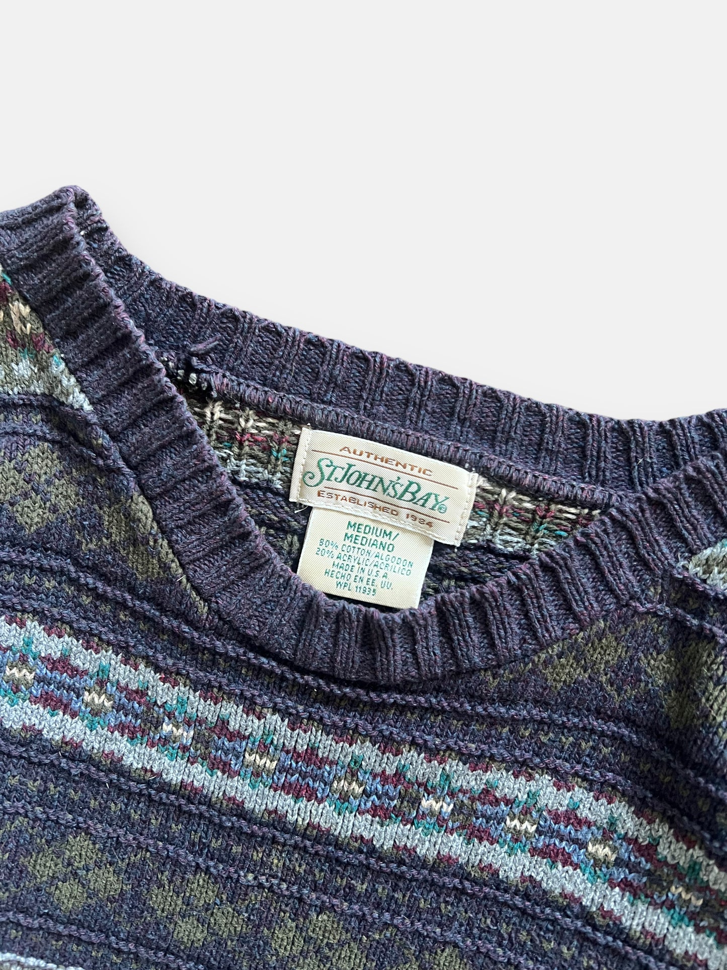 90s St. Johns Bay Sweater (M)