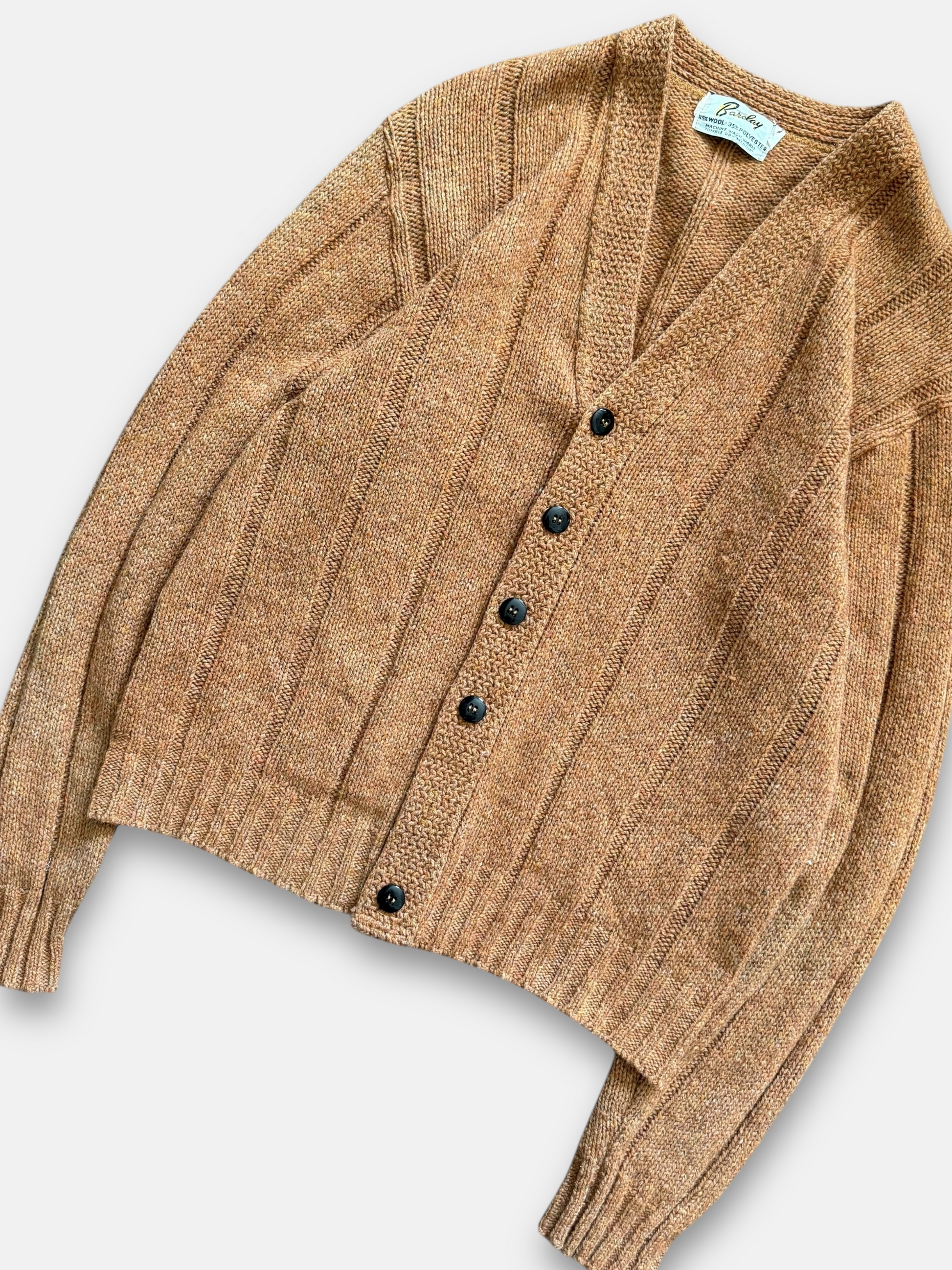 60s Barclay Wool-Blend Cardigan (M)