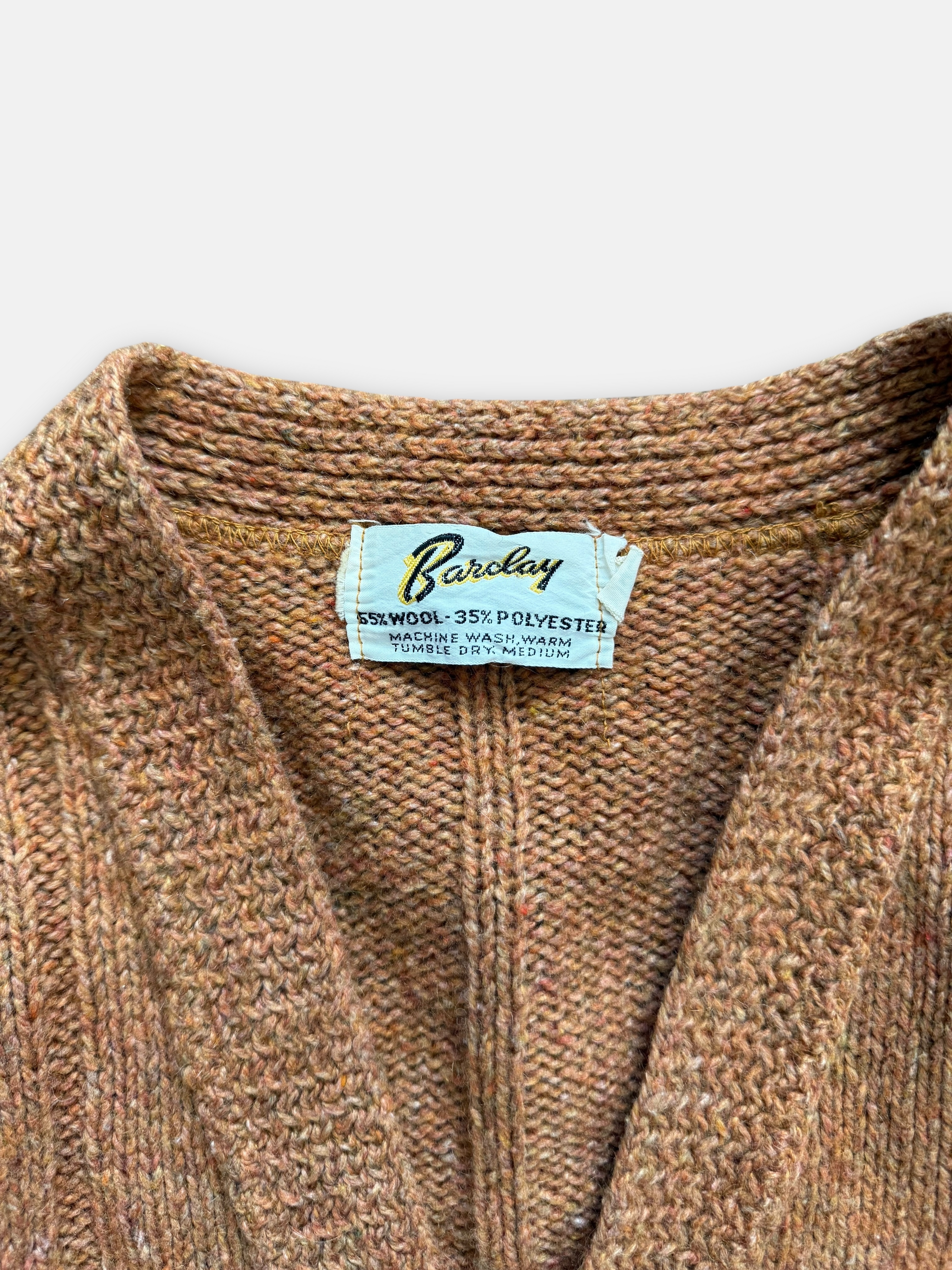 60s Barclay Wool-Blend Cardigan (M)