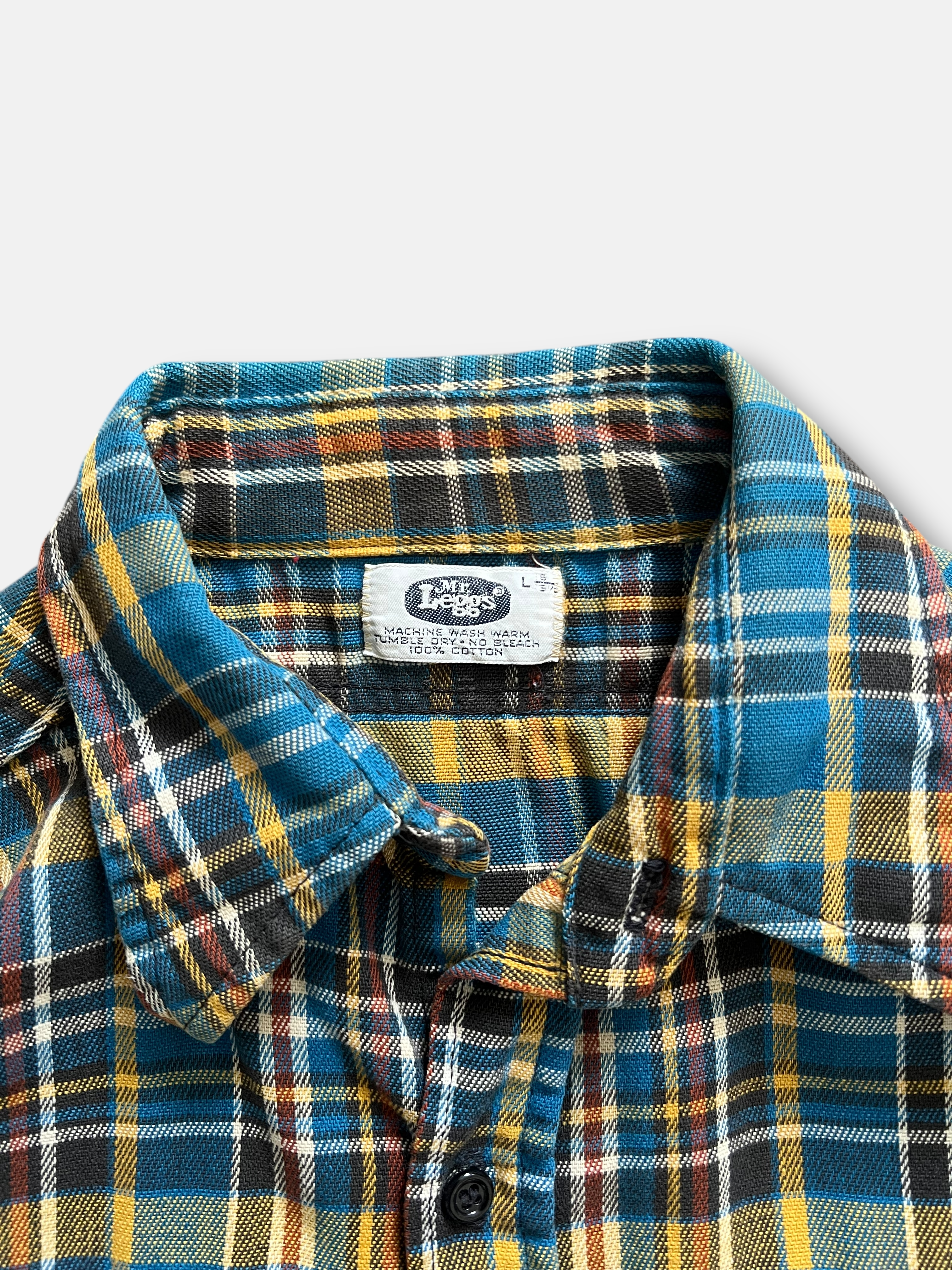 80s Mr. Leggs Plaid Shirt (L)