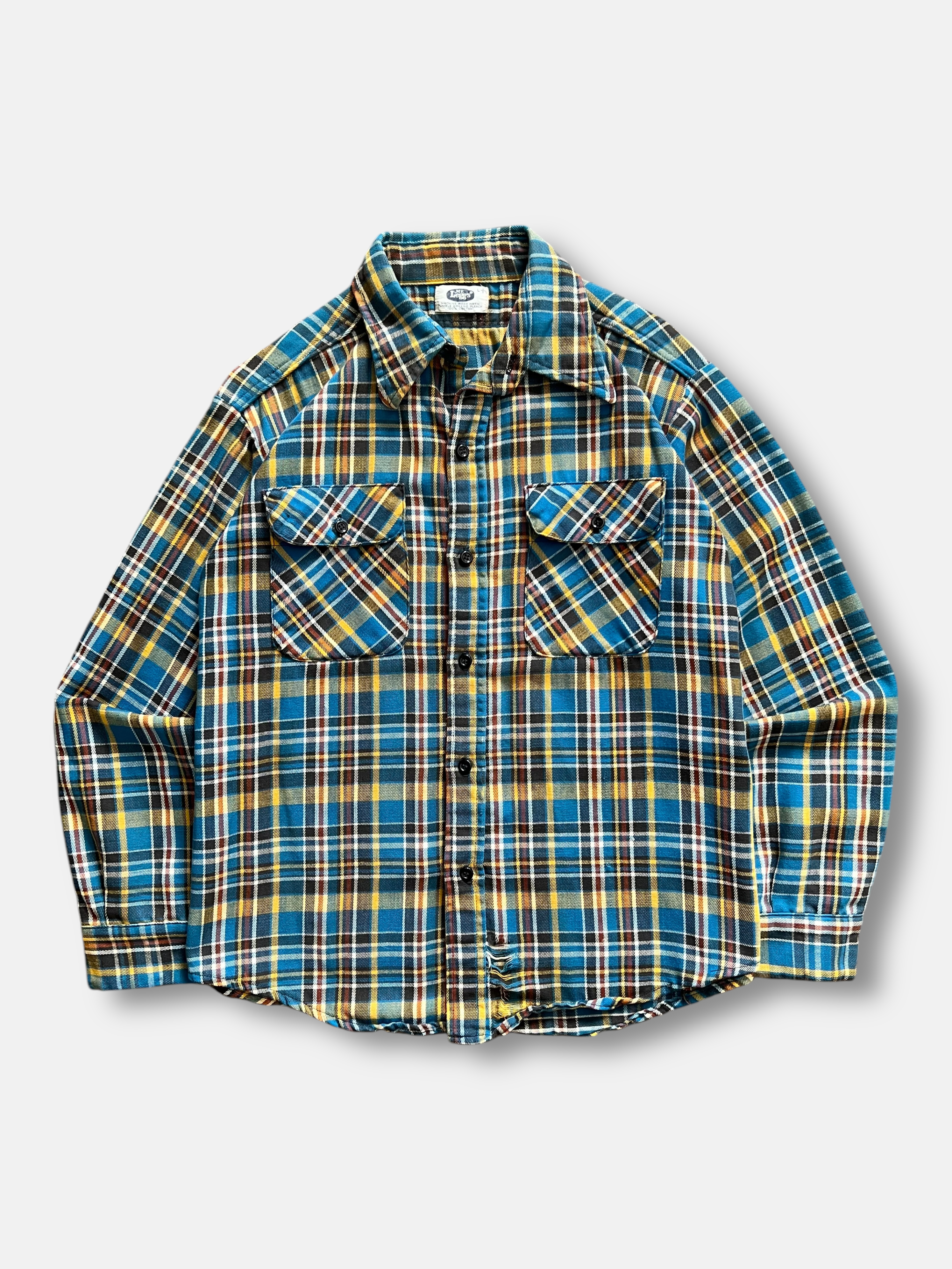 80s Mr. Leggs Plaid Shirt (L)