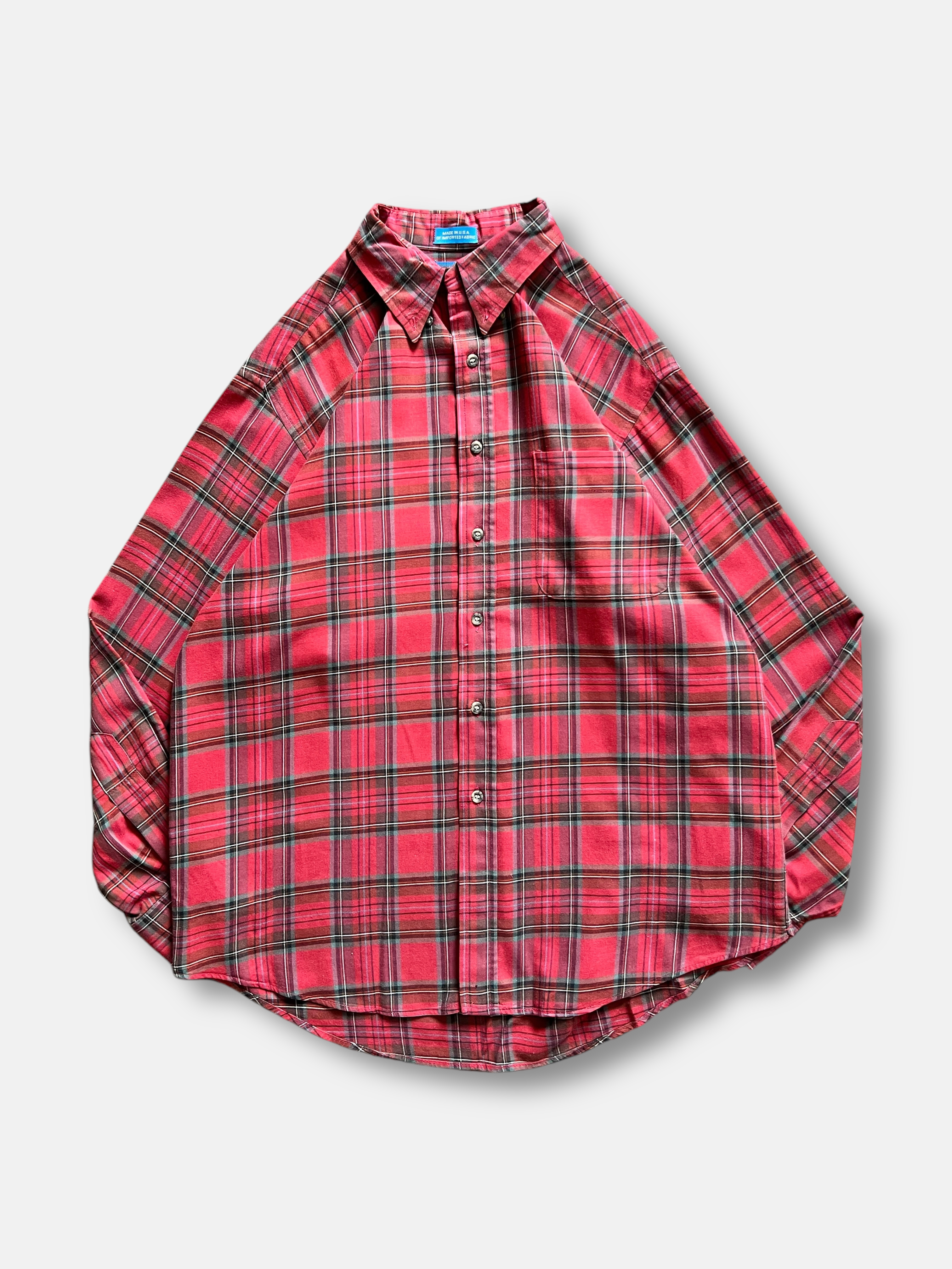 90s Pendleton Plaid Shirt (XL)