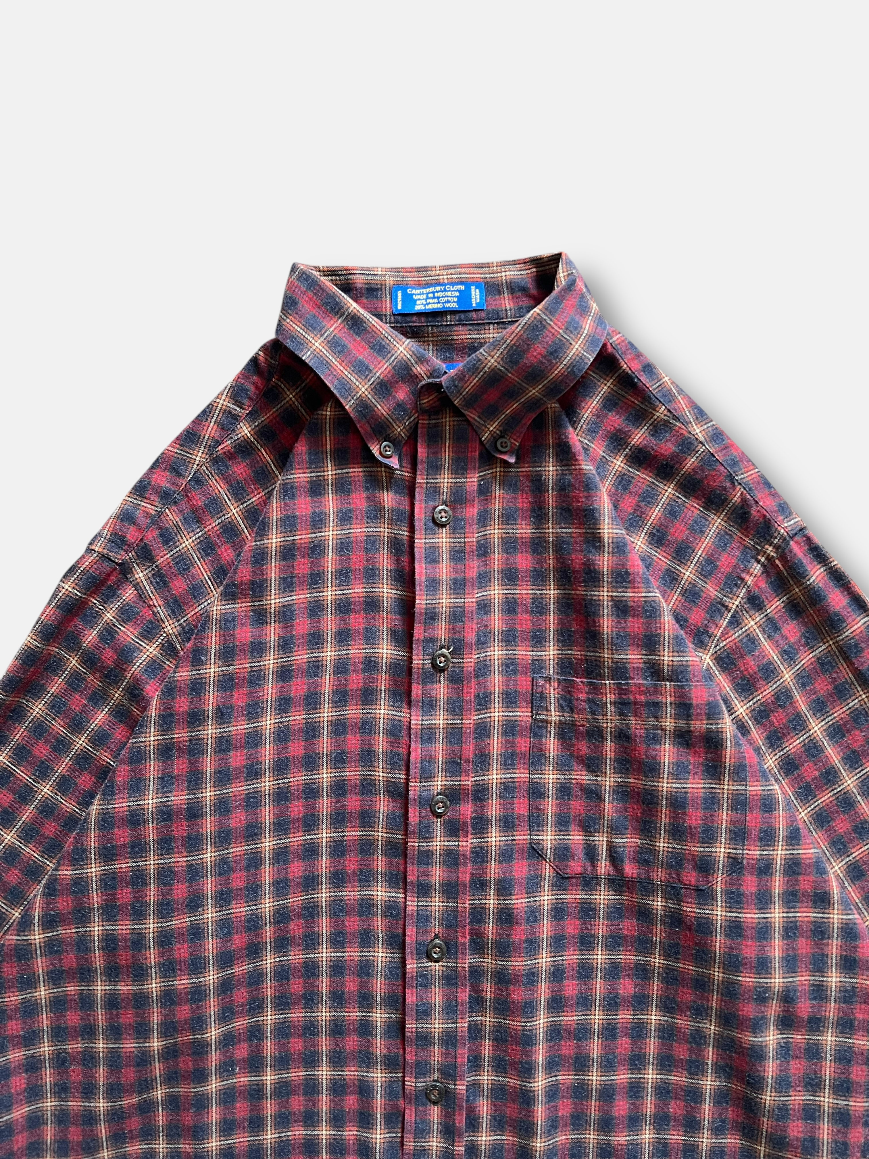 90s Pendleton Plaid Shirt (XL)