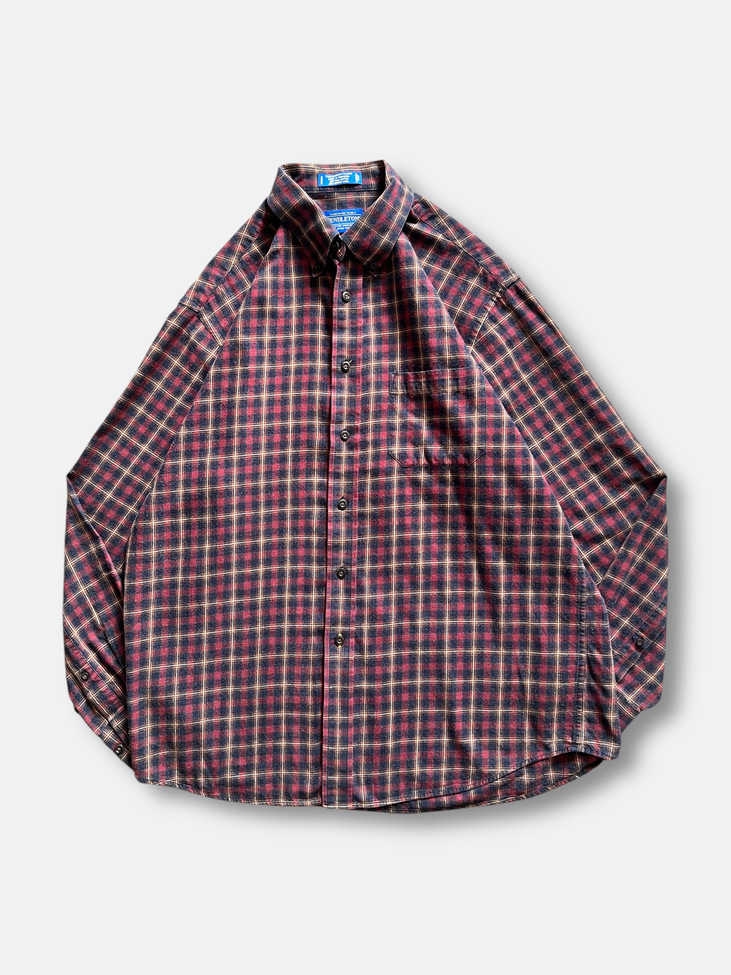 90s Pendleton Plaid Shirt (XL)