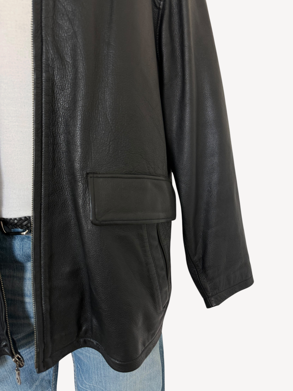 90s Wilson's Leather Bomber Jacket (XXL)