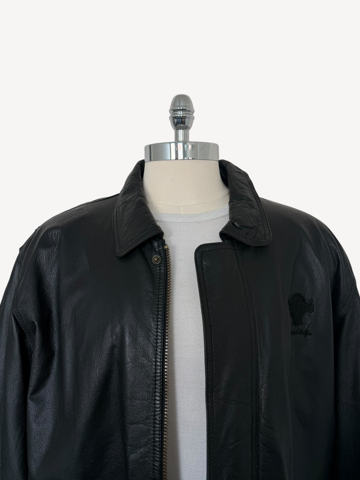 90s Gear for Sports Racing Leather Jacket (L)
