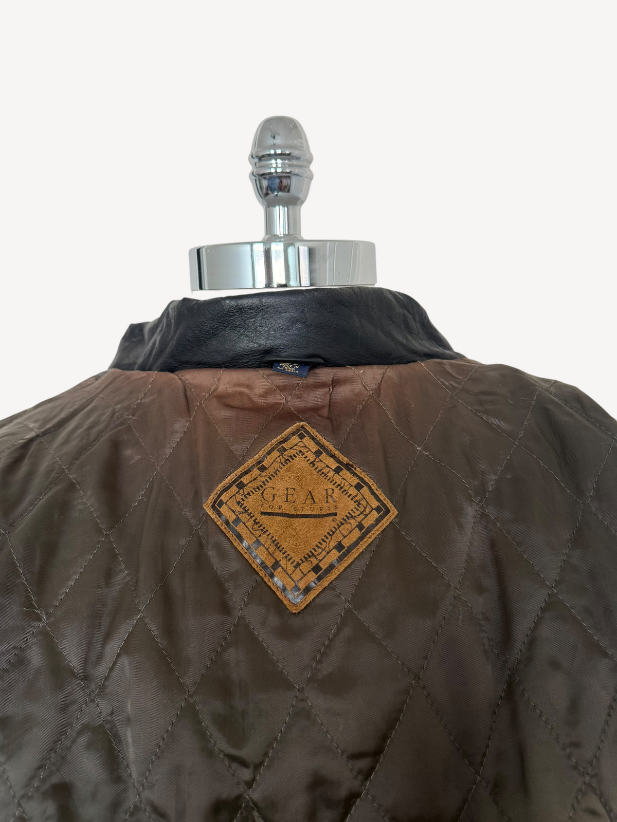 90s Gear for Sports Racing Leather Jacket (L)