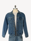 90s Bill Blass Denim Trucker Jacket (L)