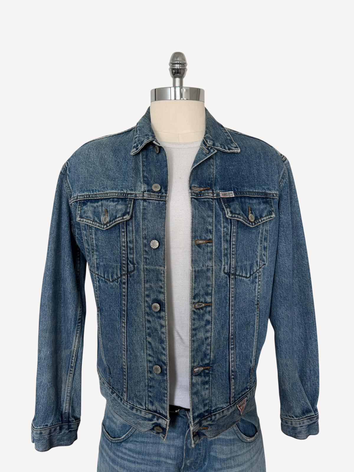 90s Guess Denim Jacket (L)