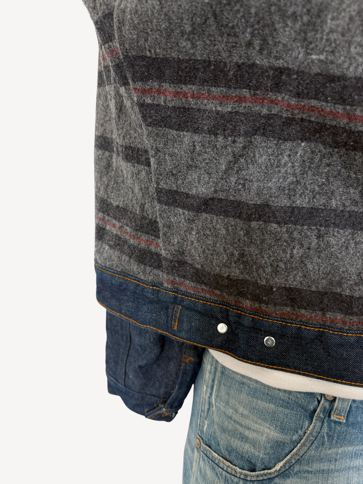 70s Levi's Type 3 Blanked Lined Denim Trucker Jacket 70505-0317 (M)