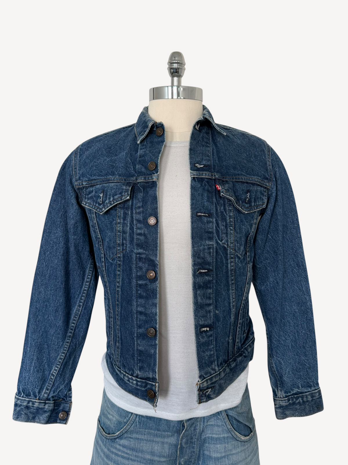 80s Levi's Type 3 Denim Trucker Jacket 71506-0216 (M)