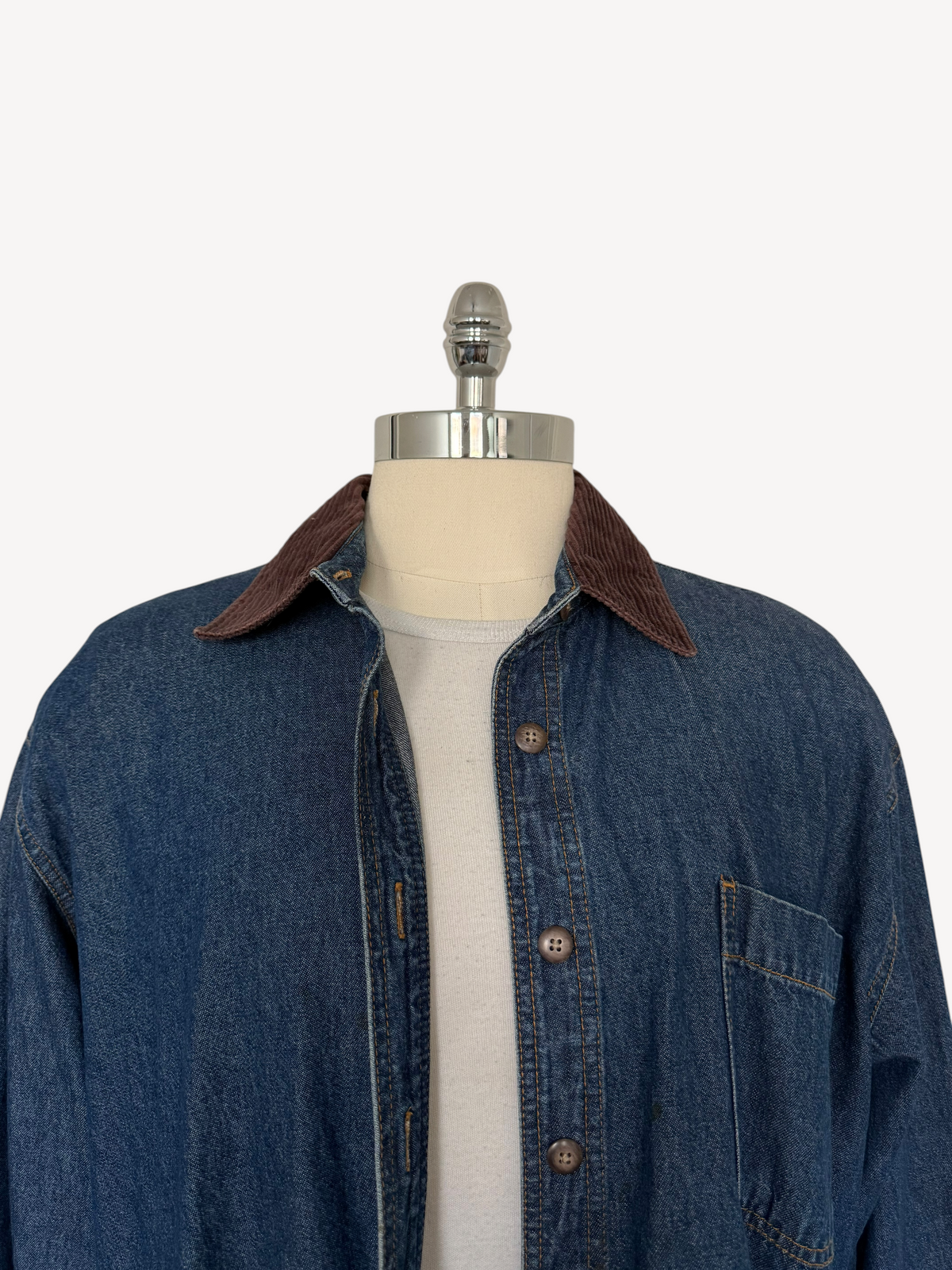 90s Carolina Blues Chore Denim Shacket (XL)