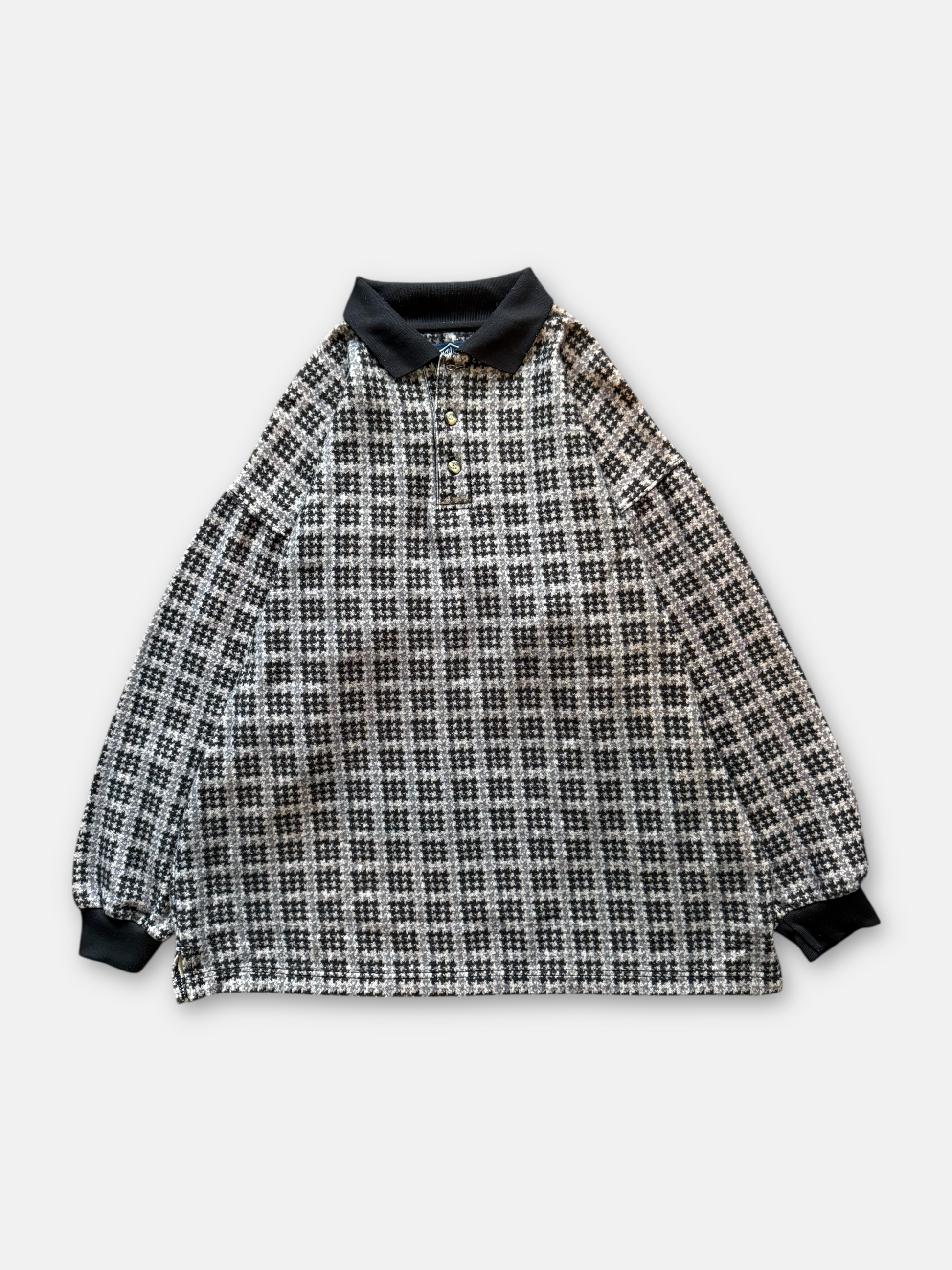 90s Essential Blues Henley Pullover (M)