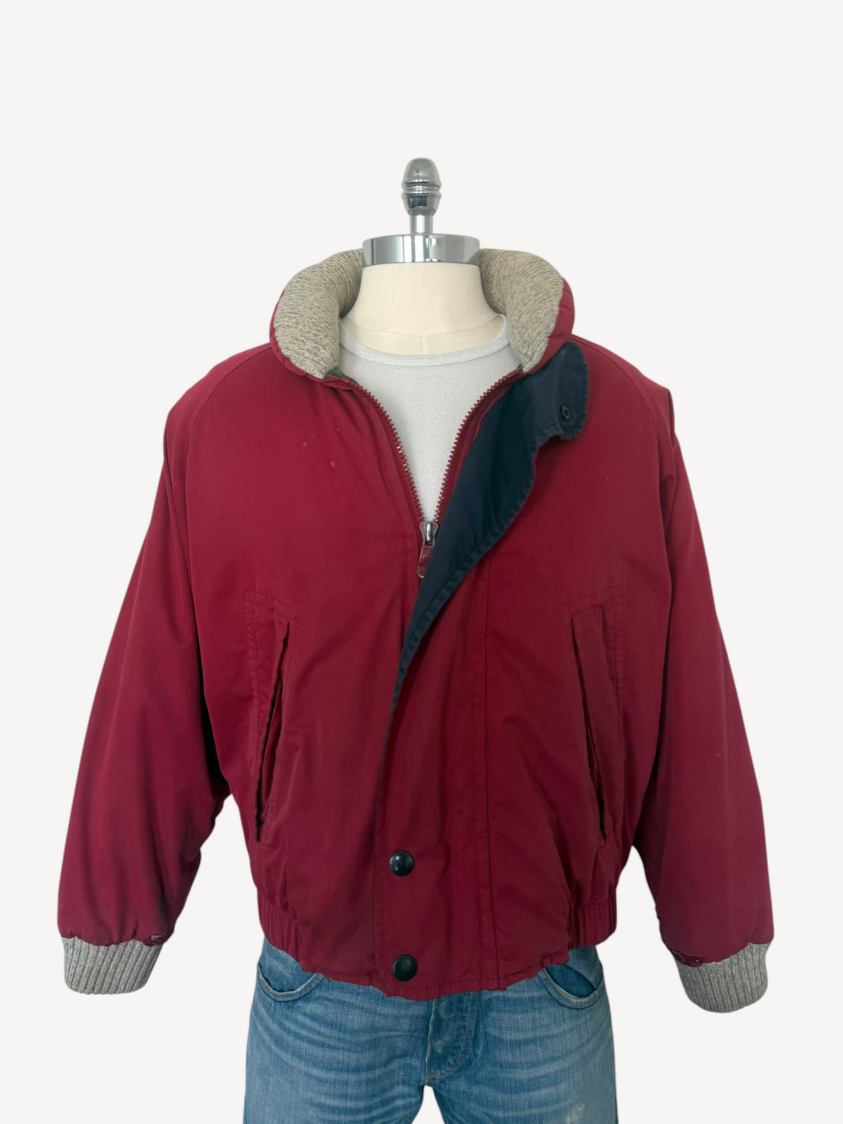 90s Down Puffer Bomber Jacket (L)