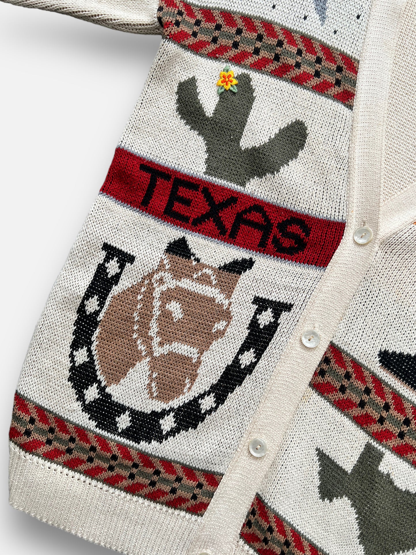 80s Texas Cowboy Cardigan (L)