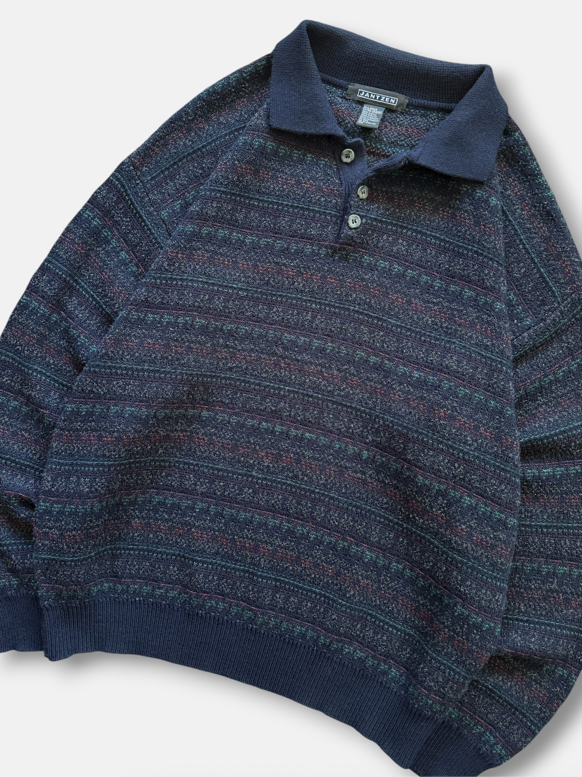 90s Jantzen Henley Sweater (XL)