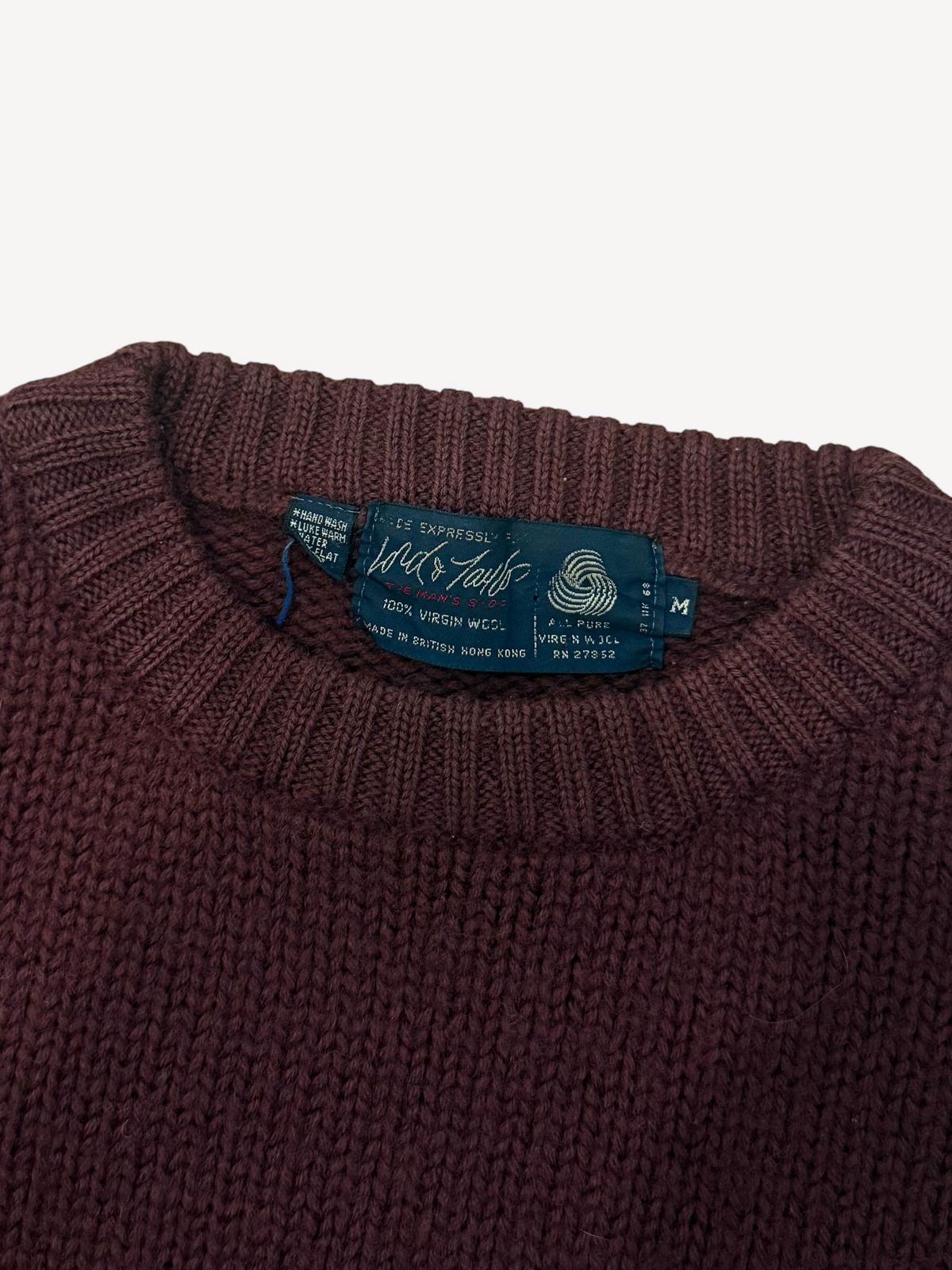 80s Lord & Taylor Wool Sweater (M)