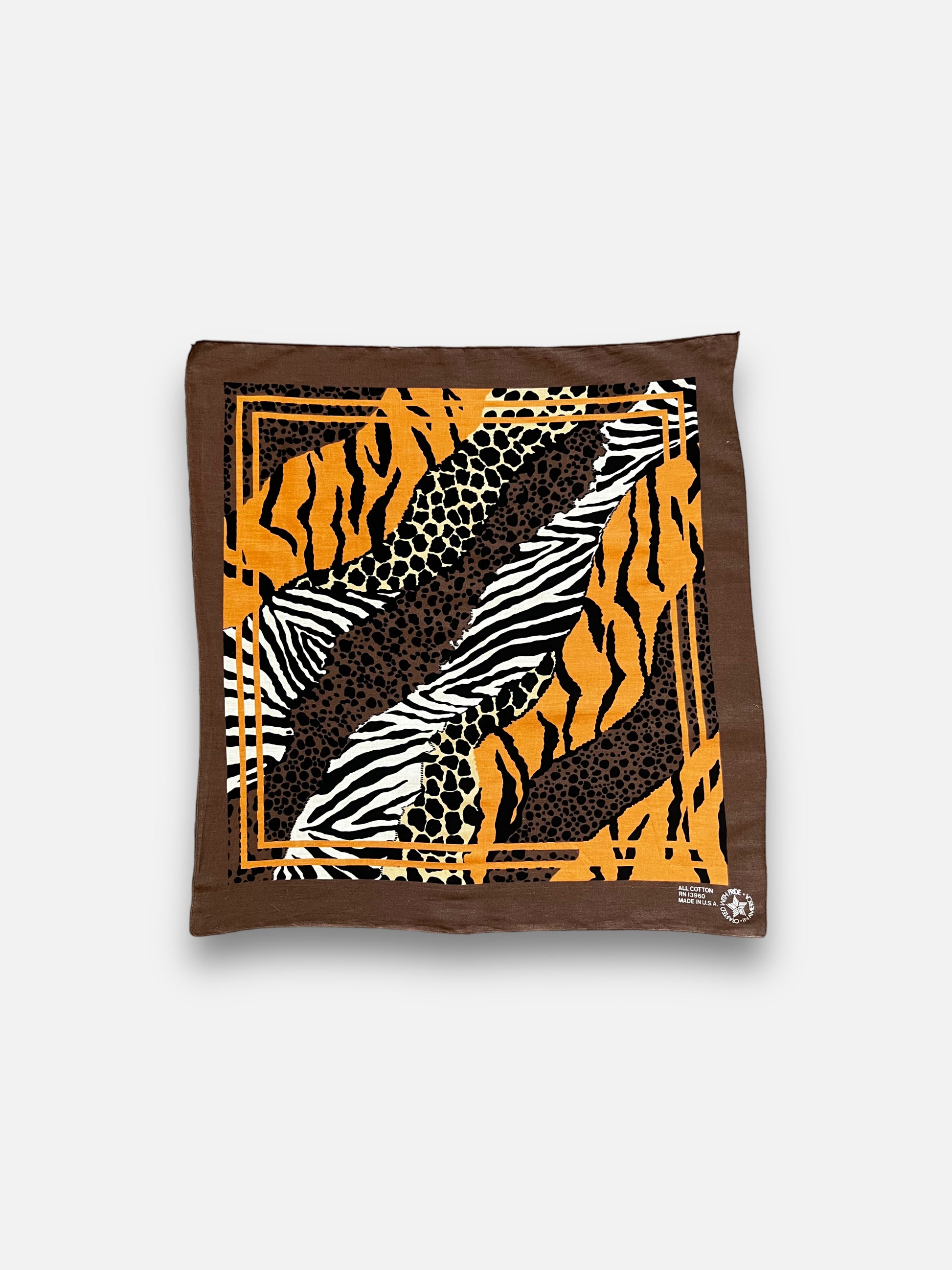 80s Animal Print Bandana